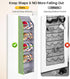 SLEEPING LAMB Narrow Door Hat Organizer, Baseball Cap Rack for Closet/Wall, Holds 40 Hats