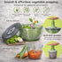 6.3-Quart 0.95-Quart Brieftons Salad Spinner and Chopper: Large Lettuce Greens Vegetable Washer Dryer, with Bonus