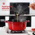 NCUE Kitchen Utensils Set, 6 Pcs Large Non-stick Silicone Cooking Utensils with Wooden Handle (Black)