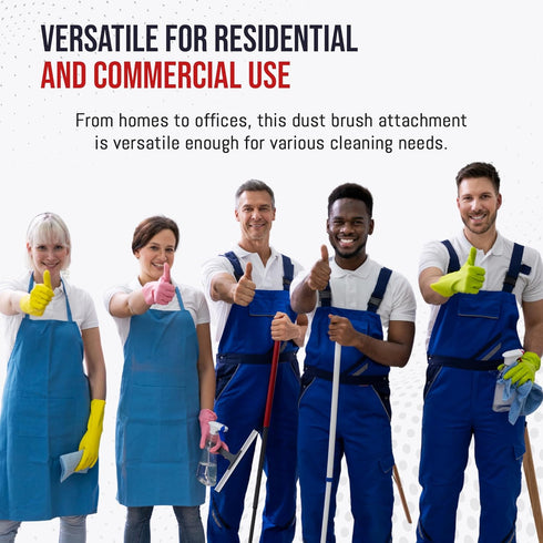32mm (10 Inch) MP Maresh Products Genuine Deluxe Brush Attachment - Horse Hair Brush, Wet Dry Vacuum Cleaner, Central