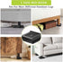 Bed Risers - Heavy Duty 1 inch, 2 inch, 3 inch, 4 inch, 6 inch, 8 inch, Support up to 6000 Lbs (Black 8 Pack)