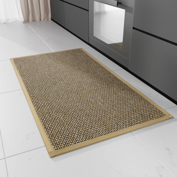 Kitchen Rug, Rubber Non Slip Washable Runner Mat, Absorbent Floor Mats for Sink, Laundry, Entryway