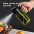 16oz Olive Oil Dispenser for Kitchen - 2 in 1 Olive Oil Dispenser and Oil Sprayer, Black (Light Blockage)