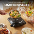 Elite Gourmet ESB-301BF Countertop Single Cast Iron Burner, 1000 Watts, Black