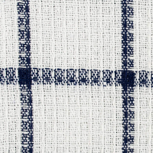 Set, 12x12, 6 DII Scrubber Dishcloths Collection Windowpane Dishrag White/Nautical Blue Stripe, Piece