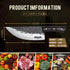 Huusk Butcher Knife, Hand Forged Meat Cleaver Knife, Japanese High Carbon Steel for Outdoor Cooking, Great Christmas