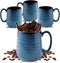 HASENSE Coffee Mugs Set of 4, 15 Ounce Porcelain Mug Set with