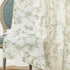 84 Inch 2 Lazzzy Charlotte Green Floral Curtains Length Linen Farmhouse Curtain Back Tab Drapes for Living Room Bedroom