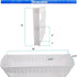 5 STAR SUPER DEALS Slim Rolling Storage Cart - Narrow Slide Out Shelving Utility Cart - Mobile Storage for Laundry