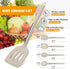 Kitchen Utensils Set of 4 Pack,Silicone Kitchen Utensils Set for Nonstick Cookware,Perfect for Baking and Mixing,Spatula Set BPA Free,Dishwasher Safe,Khaki by YASUEBI