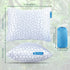 QUTOOL Small Travel Pillows for Sleeping, Cooling Memory Foam Camping Pillow, Portable with Travel Storage Bag
