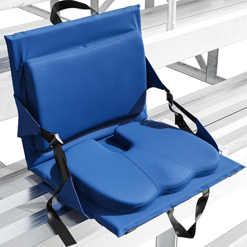 Everlasting Comfort Stadium Seats with Back Support - Adjustable Memory Foam Bleacher