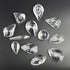 Pack 12 H&D of Clear Crystal Chandelier Lamp Lighting Drops Pendants Balls Prisms Hanging Glass Prisms Parts Suncatcher
