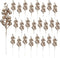 Huisipool 24 Pieces Christmas Glitter Berries Stems Artificial Berry Twig Stem Berry Picks