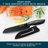 Home Hero 2 Pcs Santoku Knife with Sheath - High Carbon Stainless Steel Chopping Knife with Ergonomic Handle - Razor-Sharp Multi-Purpose Kitchen Knife for Chopping Vegetable and Cooking (Black) by Home Hero