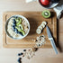 Navaris Medium Bamboo Wooden Cutting Board, Natural Chopping Board with Juice Groove, 14 x 9 inches