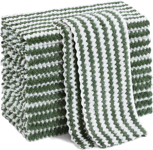 Homaxy 12 Pack Kitchen Dish Cloths, Ultra Soft and Absorbent Dish Towels,