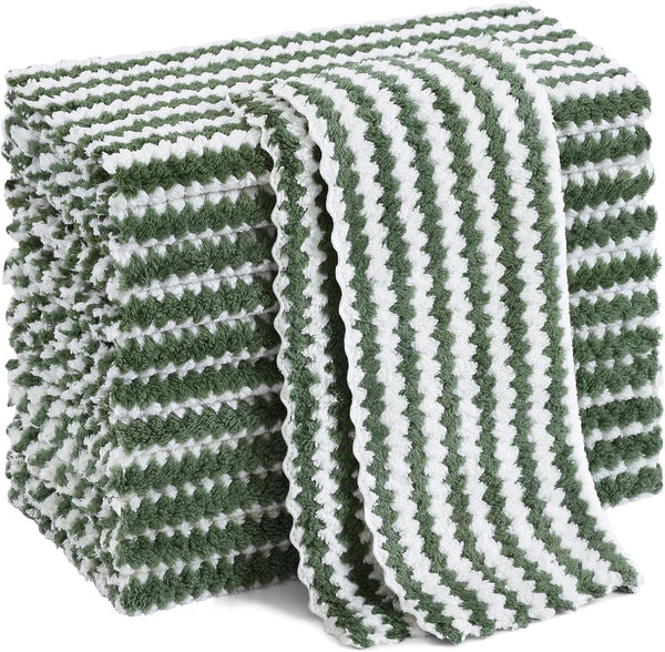 Homaxy 12 Pack Kitchen Dish Cloths, Ultra Soft and Absorbent Dish Towels,