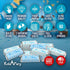 60 It's a Boy Blue Baby Shower Miniatures Candy Bar Wrapper and Stickers Decorations, Made in USA (Candy Not Included)