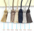 Fenghuangwu Handmade Decorative Curtain Tiebacks with Tassel (White, 4P)