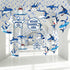 Censen 30 Pieces Shark Hanging Swirls Decorations, Shark Party Supplies for Sea Theme Baby Shower & Birthday