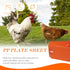 Touri 6 Pack Chicken Nesting Boxes for Laying Eggs for Hens Ducks and Poultry, Orange