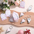 25 Sets Wesiti Baby Shower Favor for Guests Butterfly Keychain with Nail Clipper and Bottle Opener Thank You Tag Card