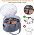 BAGSPRITE Slow Cooker Carrying Case, Compatible with 6-8 Quart Crockpot, Hot Food Tote with Lid Fastener