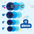 12 Pcs Tissue Pom Poms Kit, Tissue Paper Flowers for Birthday, Baby Shower, Graduation, Bachelorette Party Decoration