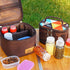 Travel Spice Containers Kit with 3 Pcs 2.7 oz Liquid Spice Bottles, 3 Pcs 3.3 oz Sauce Bottle, 4 Pcs 2.7 oz Spice Box,