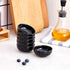 Ceramic Pinch Bowls, 2.5 oz Mini Prep Dip Bowl Set, Small Dipping Salsa Charcuterie Bowls, Set of 6 (Black)