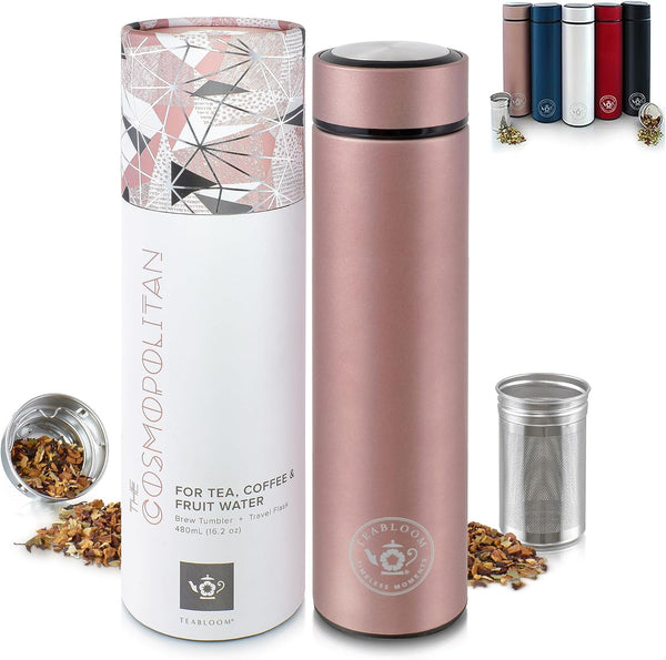 Teabloom - The ORIGINAL All-Brew Travel Tumbler & Thermos | OPRAHs Favorite