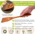 MFC 5-Piece Wooden Cooking Spoons Set, Natural Cherry Wood Kitchen Utensils with Smiley Faces for Cooking