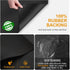 Dish Drying Mats for Kitchen Counter, Waterproof Coffee Mat Under Sink for Countertop Accessories (Black, 12"*19")