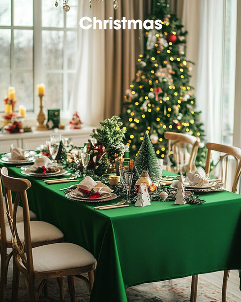 20 Pack, 54 108 Inch Pureegg Plastic Table Cloth Disposable x Table Cloths, St Patricks Day, Christmas Decorations