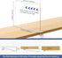 6 Pack Closet Closet HBlife Organizers and Storage, Clear Shelf Dividers, Vertical Purse Organizer for Perfect