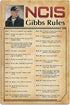 Retro Poster Tin Sign, NCIS-Gibbs-Rule Printed Canvas Decoration, Funny Family Cafe Kitchen Bathroom Wall Decor 8x12