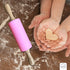 Mini Silicone Rolling Pin for Kids Baking, Ideal for Toddlers, Playdough, Cookies & Pastry - 9" Small Size (Pink)