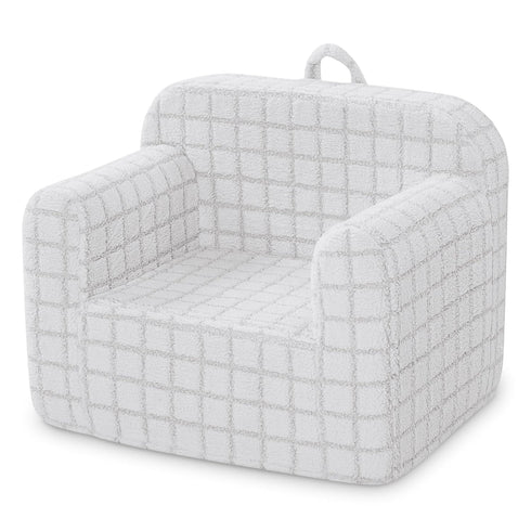 Cozee Delta Children Checkered Chair, Grey