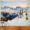 Shrahala Snow Tapestry, Large Wall Hanging for Bedroom or Living Room, Snowboard Theme (59.1 x 82.7)