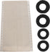 Zero Gravity Chair Replacement Fabric, 17 Inch Wide with 4 Bungee Cord Kit, Repair Cloth for Outdoor Recliner, Wheat