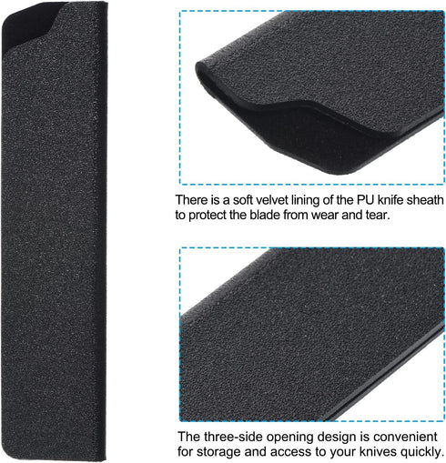 PATIKIL ABS Knife Cover Sleeves - Universal Knife Sheath for 5" Santoku Knife, Knives Edge Guard Blade Protector