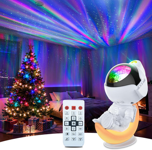 Rossetta Astronaut Galaxy Projector, Star Projector for Bedroom, Dimmable LED Night Light