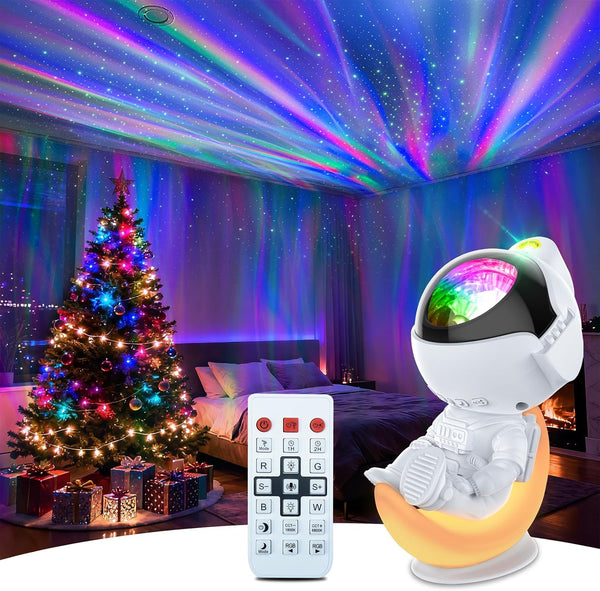Rossetta Astronaut Galaxy Projector, Star Projector for Bedroom, Dimmable LED Night Light