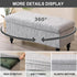 52) Eco-Ancheng Storage Ottoman Cover Rectangle Ottoman Slipcover Folding Storage Bench Cover Footrest Stool Slipcover
