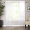 Elegant Comfort Luxury Sheer Curtain Panels, Classic White, 40 x 84-inches Long, Set of 2 for Kitchen, Bedroom, Living