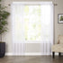 Elegant Comfort Luxury Sheer Curtain Panels, Classic White, 40 x 84-inches Long, Set of 2 for Kitchen, Bedroom, Living