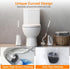 Set, Set, Lefree Toilet Brush and Holder Bathroom Cleaner Brush Curved Design, Non-Slip Handle Toilet Bowl Brush