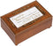 Cottage Garden Treasured Memories Love Feather Wood Finish Petite Rose Jewelry Music Box Plays Amazing Grace
