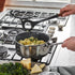 STAUB Risotto Spoon, Durable BPA-Free Matte Black Silicone Cooking Utensil with Acacia Wood Handles